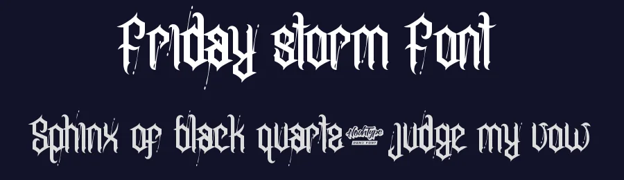 Friday storm Font by noahtype — Decorative Font — thumbnail 2