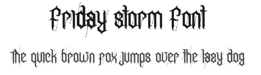 Friday storm Font by noahtype — Decorative Font