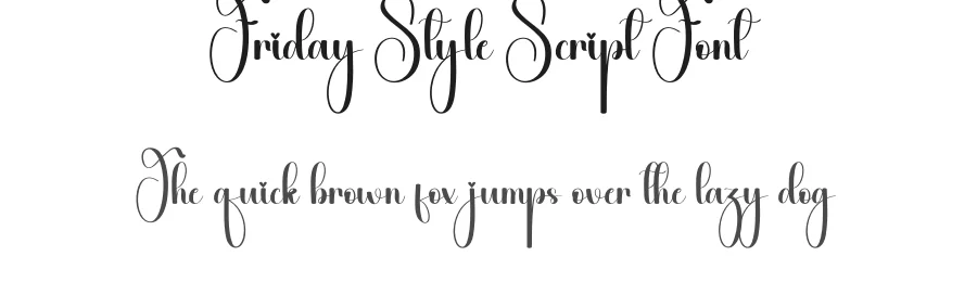 Friday Style Script Font by creativeletter — Script Handwritten Font