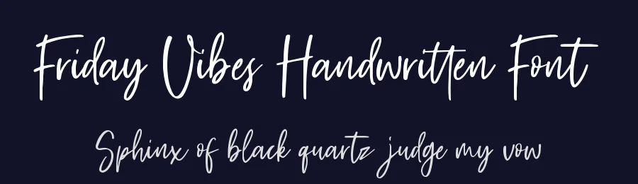 Friday Vibes Handwritten Font by Sronstudio — Script Handwritten Font — thumbnail 2