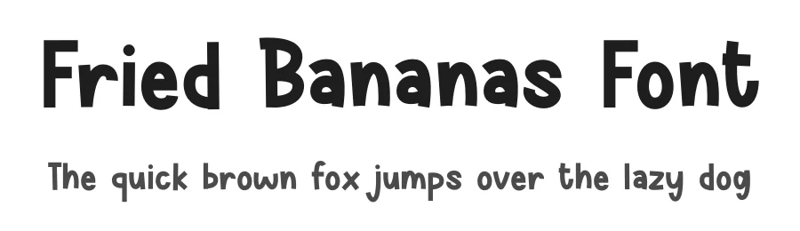 Fried Bananas Font by sugiharto1790 — Sans Serif Font
