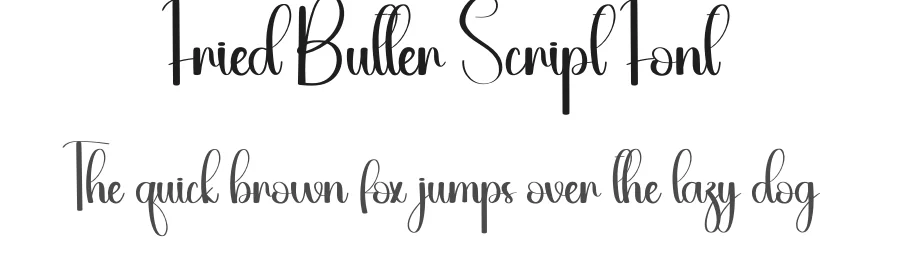Fried Butter Script Font by andikastudio — Script Handwritten Font