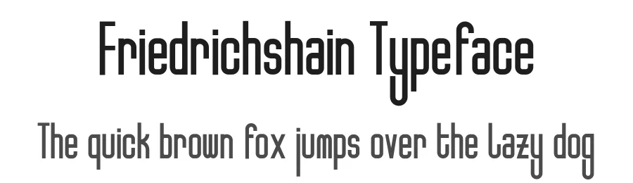 Friedrichshain Typeface by Tomas Clarkson — Sans Serif Font