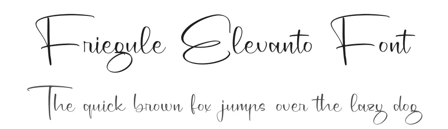 Friegule Elevanto Font by letterfabric — Script Handwritten Font