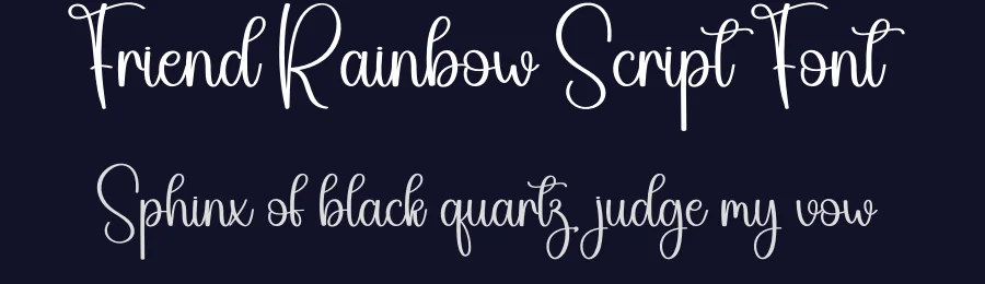 Friend Rainbow Script Font by creativeletter — Script Handwritten Font — thumbnail 2