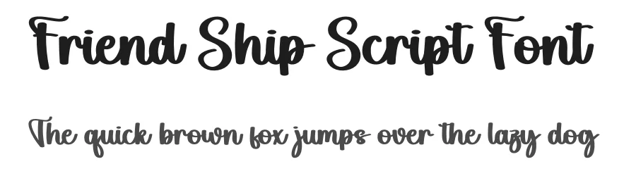 Friend Ship Script Font by andikastudio — Script Handwritten Font