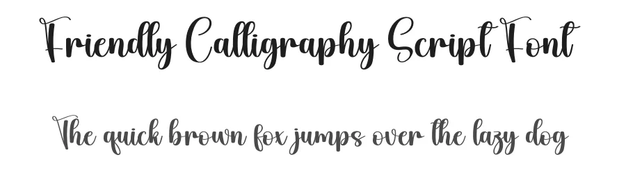 Friendly Calligraphy Script Font by creativeletter — Script Handwritten Font