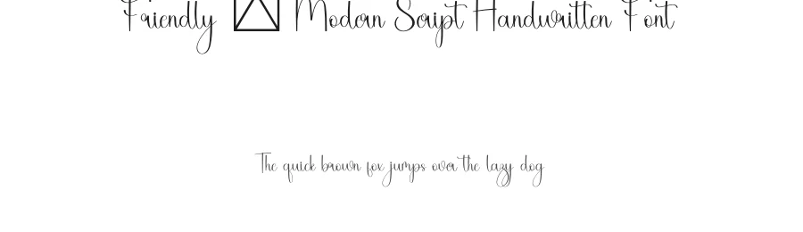 Friendly – Modern Script Handwritten Font by freshtypeink — Script Handwritten Font