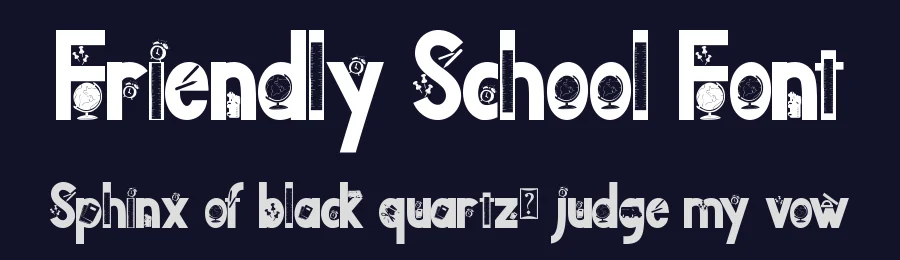 Friendly School Font by Yoga Letter — Display Font — thumbnail 2