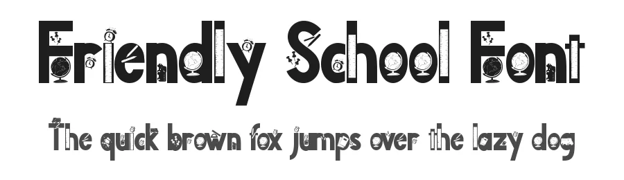Friendly School Font by Yoga Letter — Display Font