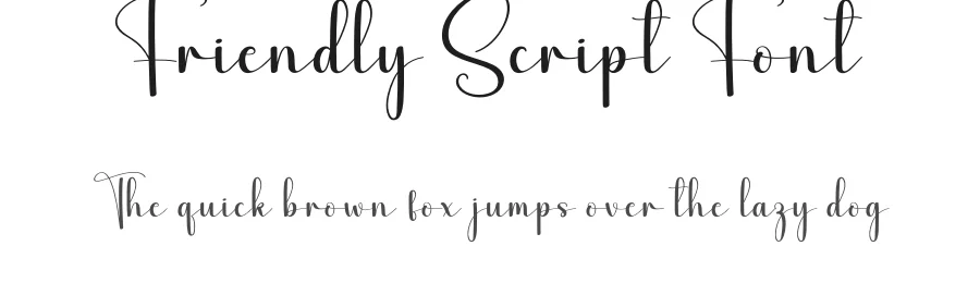 Friendly Script Font by creativeletter — Script Handwritten Font