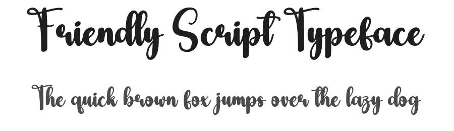 Friendly Script Typeface by andikastudio — Script Handwritten Font