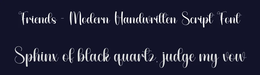 Friends – Modern Handwritten Script Font by andikastudio — Script Handwritten Font — thumbnail 2