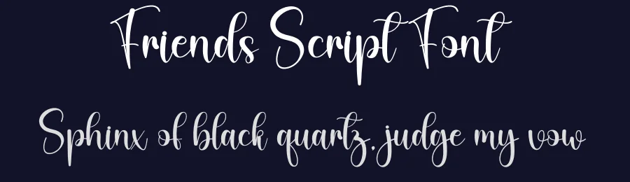 Friends Script Font by creativeletter — Script Handwritten Font — thumbnail 2