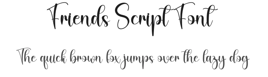 Friends Script Font by creativeletter — Script Handwritten Font