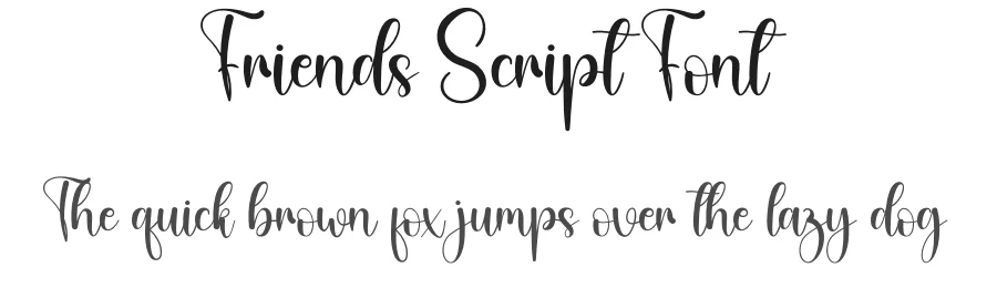 Friends Script Font by creativeletter — Script Handwritten Font