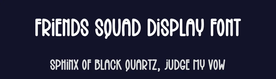 Friends Squad Display Font by creativeletter — Display Font — thumbnail 2