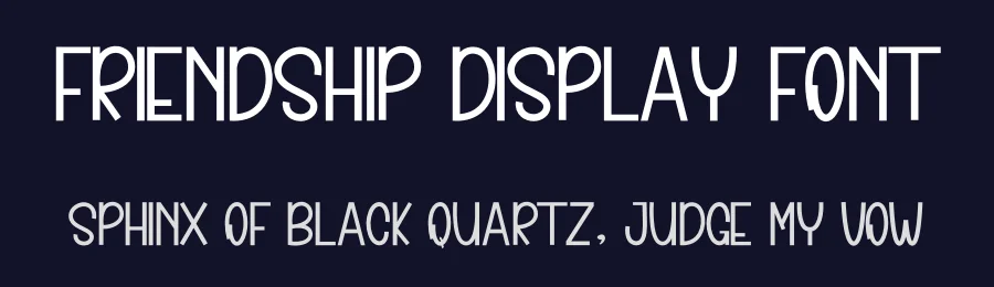 Friendship Display Font by inermediaSTUDIO — Display Font — thumbnail 2
