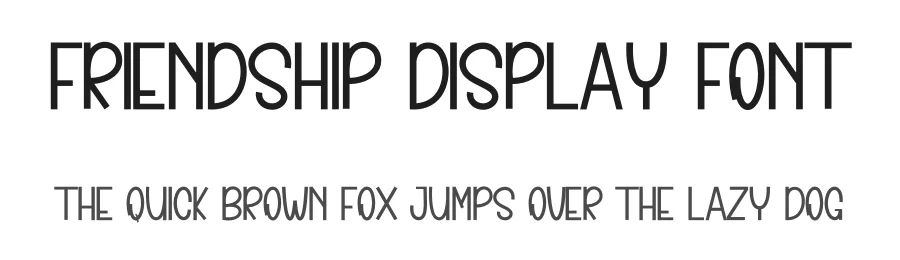 Friendship Display Font by inermediaSTUDIO — Display Font