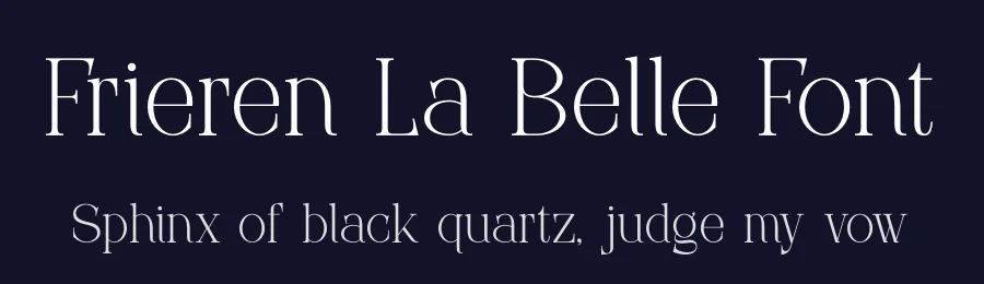 Frieren La Belle Font by Denustudios — Serif Font — thumbnail 2
