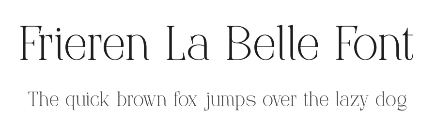 Frieren La Belle Font by Denustudios — Serif Font