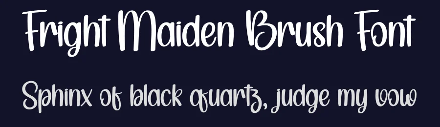 Fright Maiden Brush Font by creativeletter — Display Font — thumbnail 2
