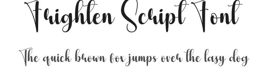 Frighten Script Font by creativeletter — Script Handwritten Font