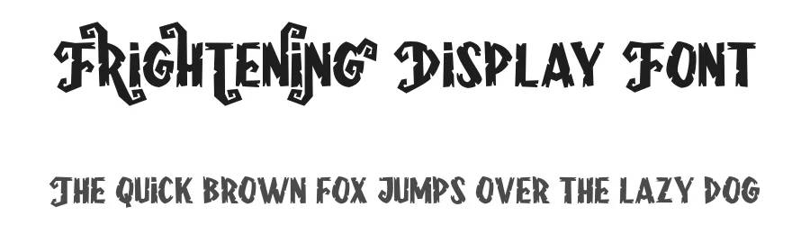 Frightening Display Font by Lettersweet — Display Font