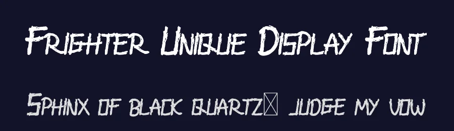 Frighter Unique Display Font by nihstudio — Script Handwritten Font — thumbnail 2