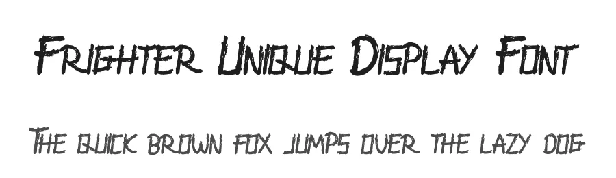 Frighter Unique Display Font by nihstudio — Script Handwritten Font