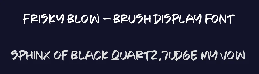 Frisky Blow – Brush Display Font by stylishtype.co — Script Handwritten Font — thumbnail 2