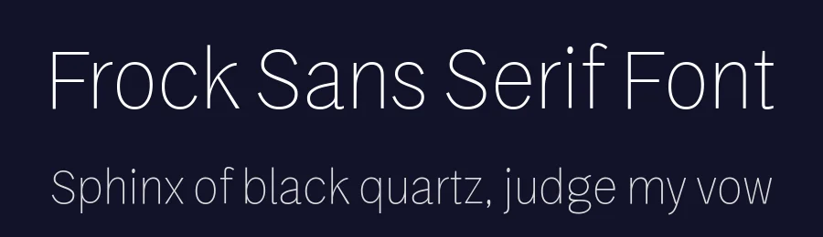 Frock Sans Serif Font by Wahyu & Sani Co. — Sans Serif Font — thumbnail 2
