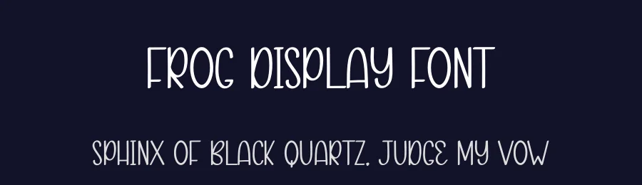 Frog Display Font by andikastudio — Display Font — thumbnail 2