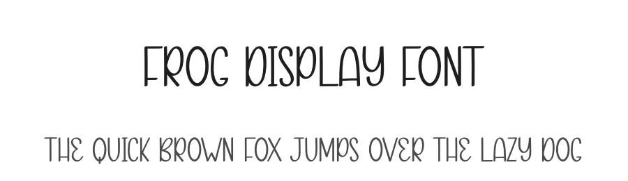 Frog Display Font by andikastudio — Display Font