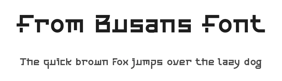 From Busans Font by BarakaType — Display Font