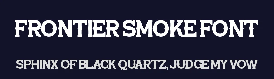 Frontier Smoke Font by timelesstype.co — Decorative Font — thumbnail 2