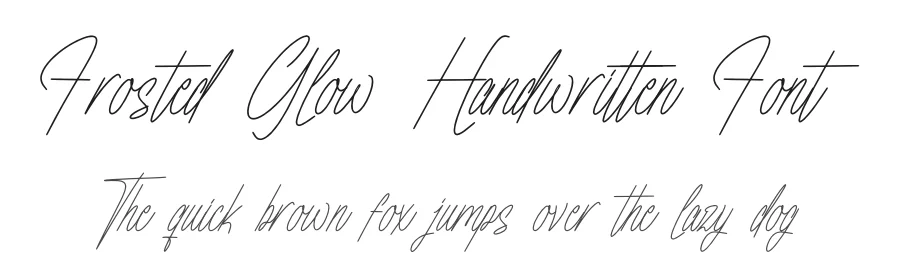 Frosted Glow Handwritten Font by Operatype.Co — Script Handwritten Font