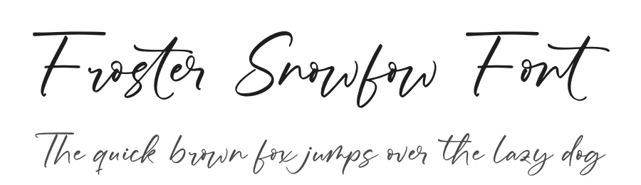 Froster Snowfow Font by stylishtype.co — Script Handwritten Font
