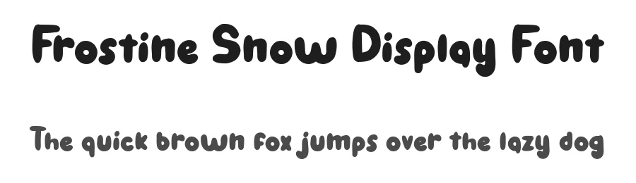 Frostine Snow Display Font by Attype-Studio — Display Font