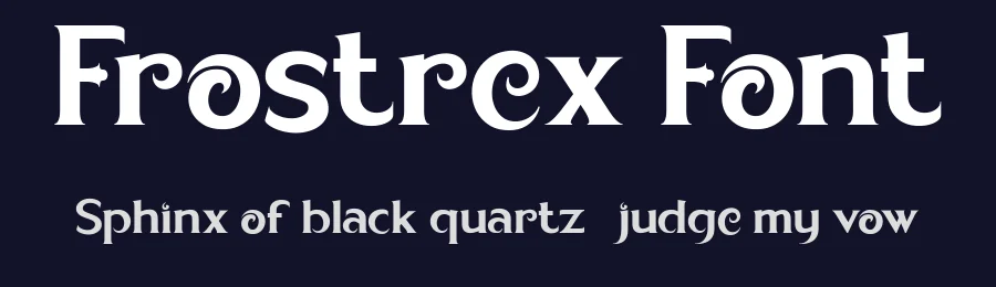 Frostrex Font by Flawless And Co — Display Font — thumbnail 2