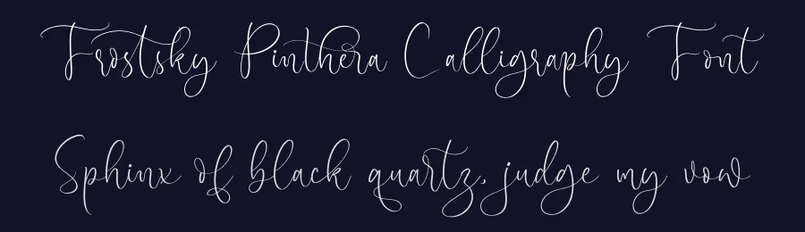 Frostsky Pinthera Calligraphy Font by stylishtype.co — Script Handwritten Font — thumbnail 2