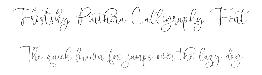Frostsky Pinthera Calligraphy Font by stylishtype.co — Script Handwritten Font