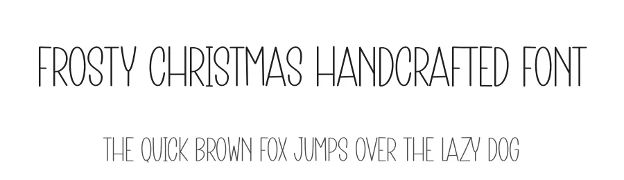 Frosty Christmas Handcrafted Font by creativeletter — Display Font