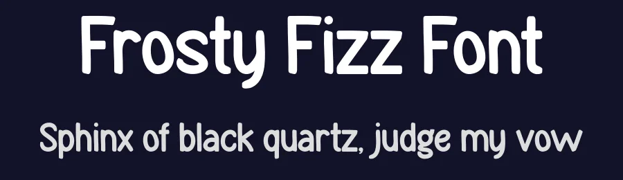 Frosty Fizz Font by Maiko Hatta — Display Font — thumbnail 2