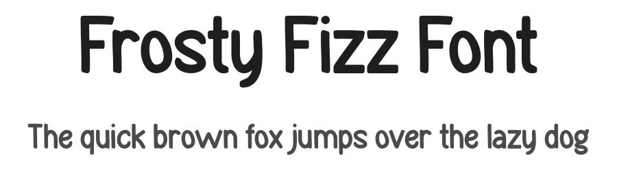 Frosty Fizz Font by Maiko Hatta — Display Font