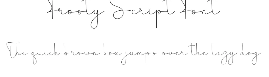 Frosty Script Font by andikastudio — Script Handwritten Font