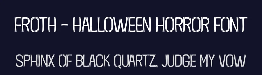 Froth – Halloween Horror Font by Casloop Studio — Decorative Font — thumbnail 2