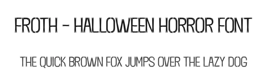 Froth – Halloween Horror Font by Casloop Studio — Decorative Font