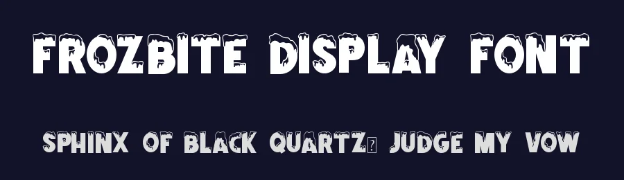FROZBITE Display Font by Mozarella — Decorative Font — thumbnail 2