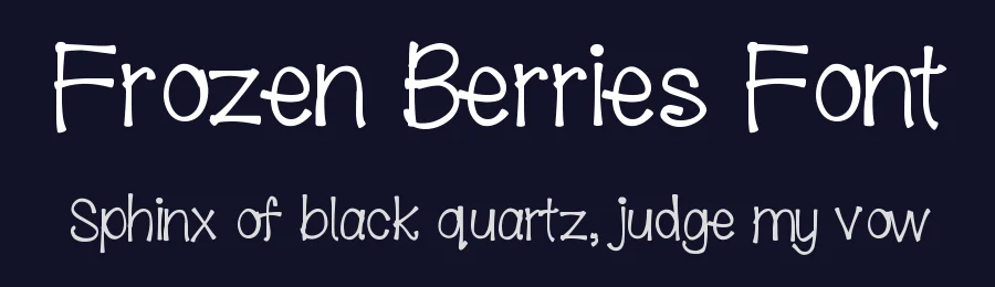 Frozen Berries Font by Sabrina Schleiger — Display Font — thumbnail 2